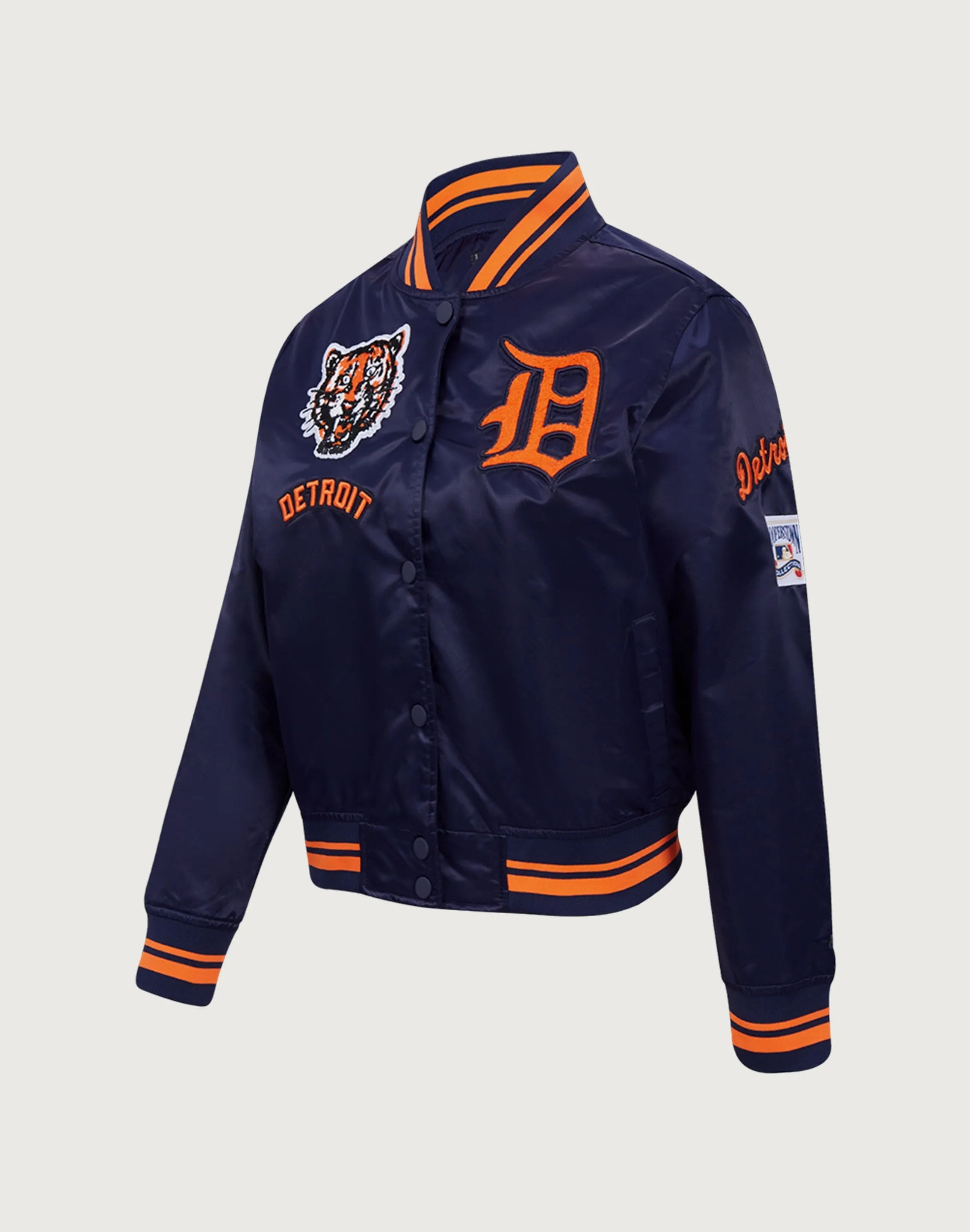 Pro Standard Detroit Tigers Retro Classic Rib Satin Jacket