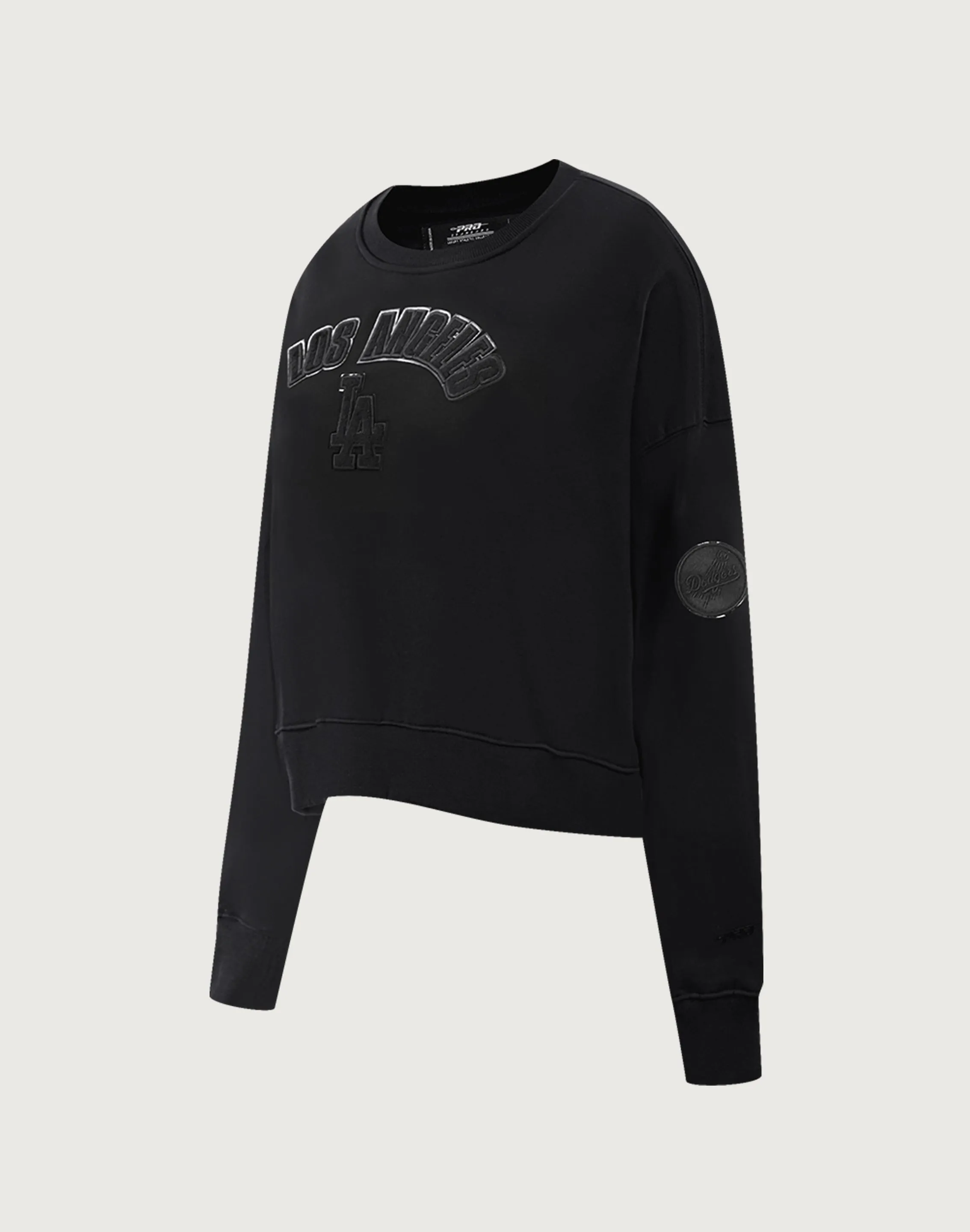 Pro Standard Los Angeles Dodgers Triple Black Crewneck