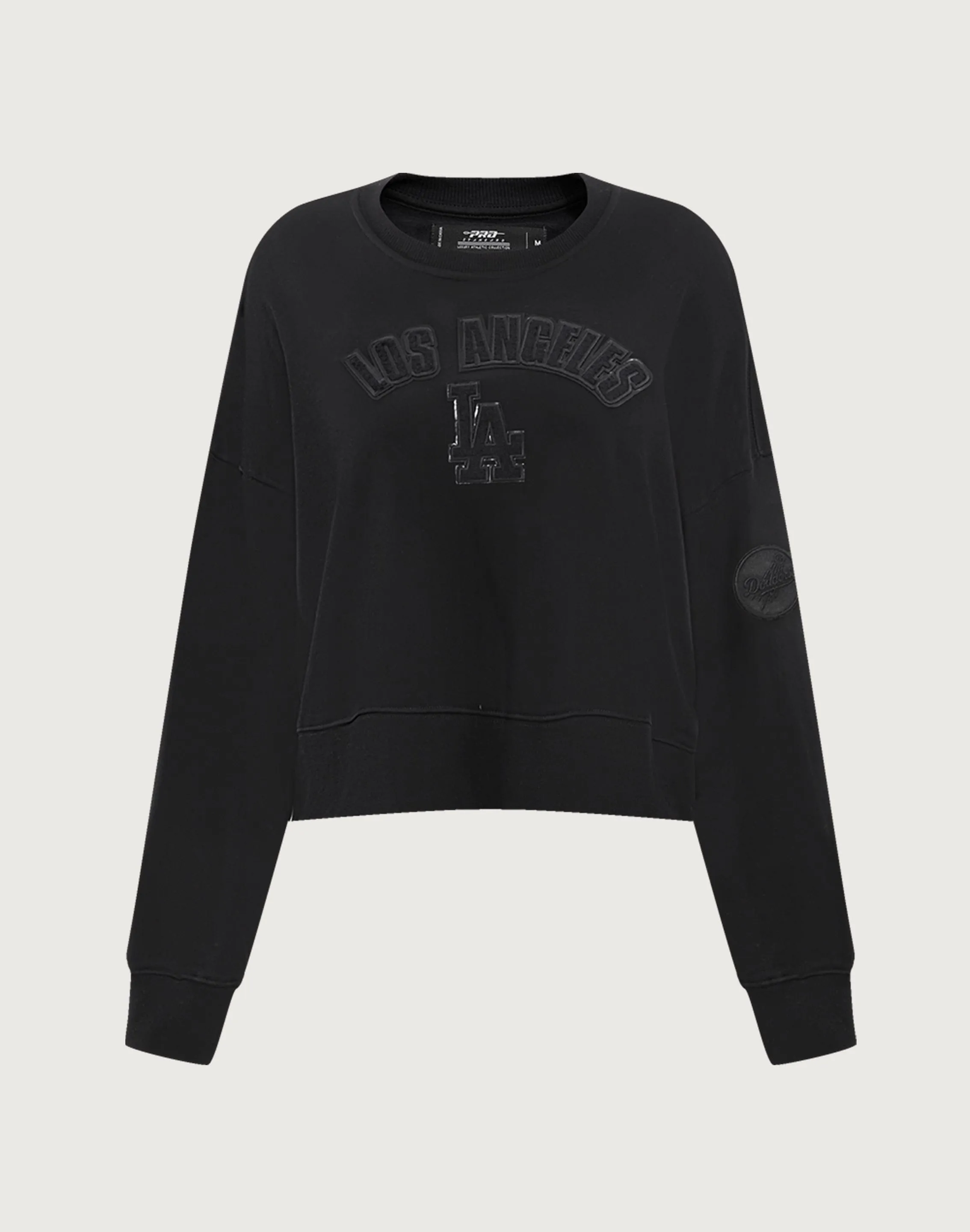 Pro Standard Los Angeles Dodgers Triple Black Crewneck