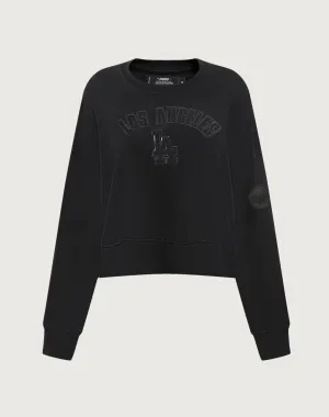 Pro Standard Los Angeles Dodgers Triple Black Crewneck