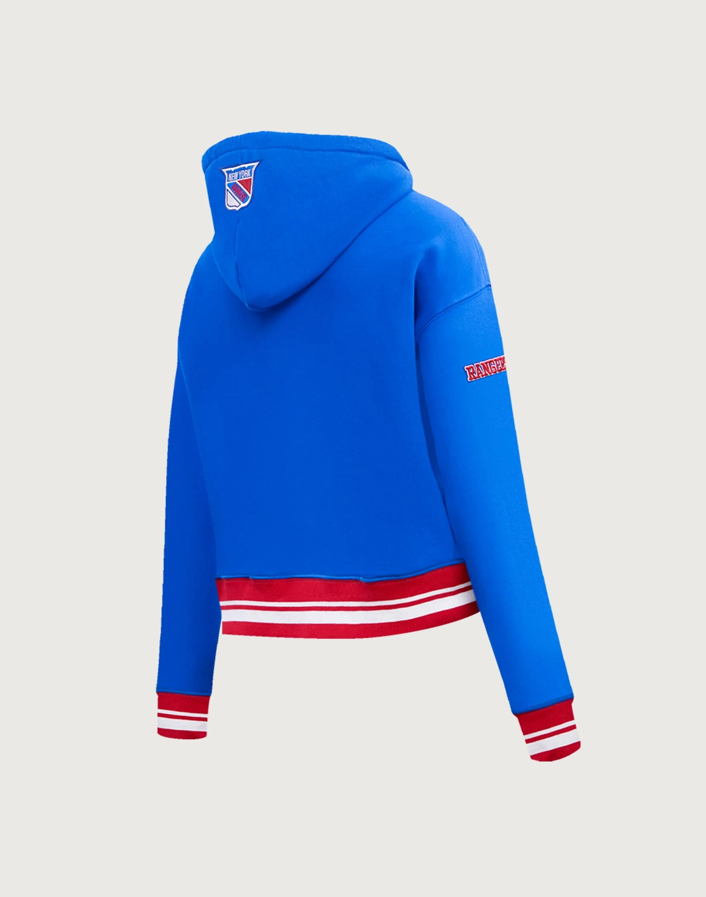 Pro Standard New York Rangers Retro Classic Rib Cropped Hoodie