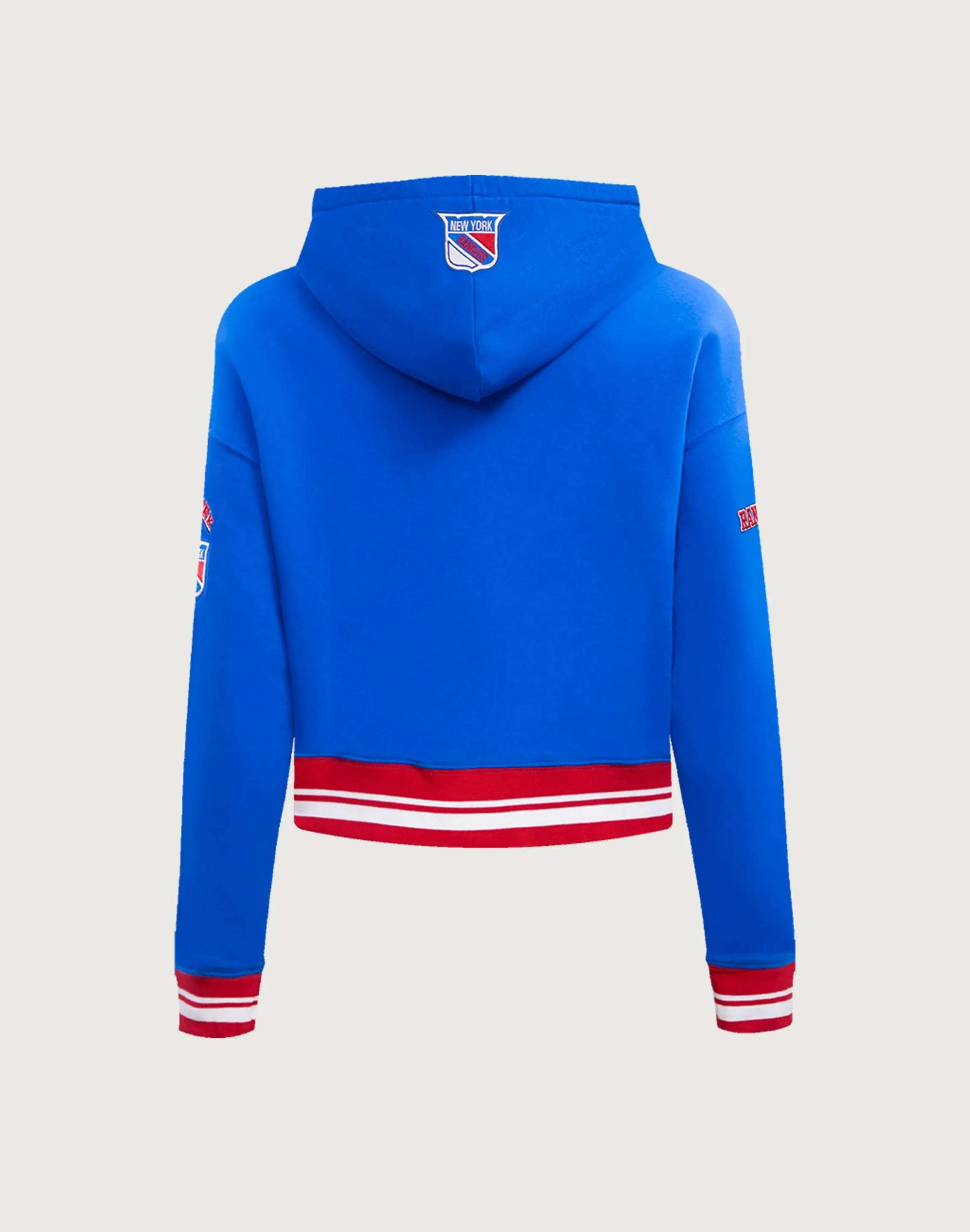 Pro Standard New York Rangers Retro Classic Rib Cropped Hoodie