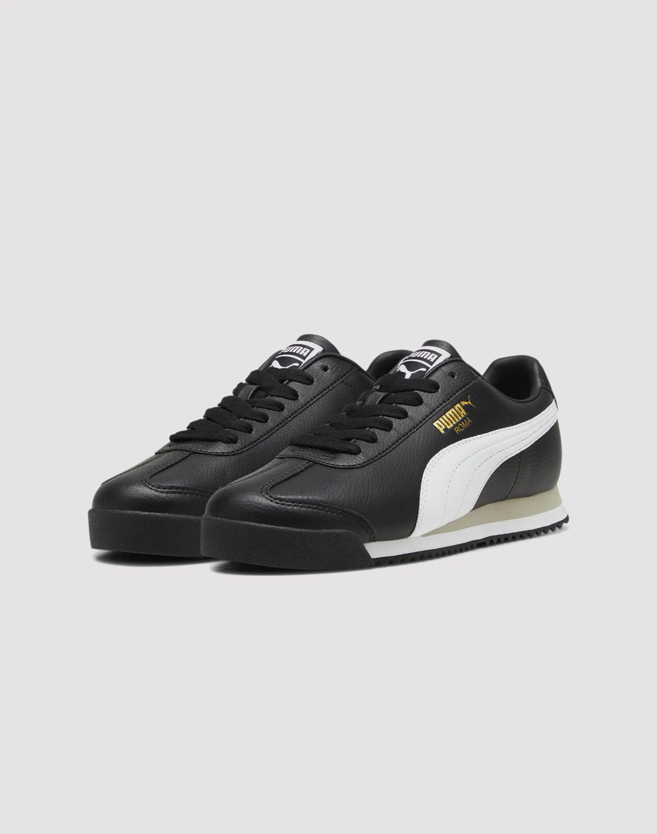 Puma Roma Basic "Black/White/Metallic Gold"