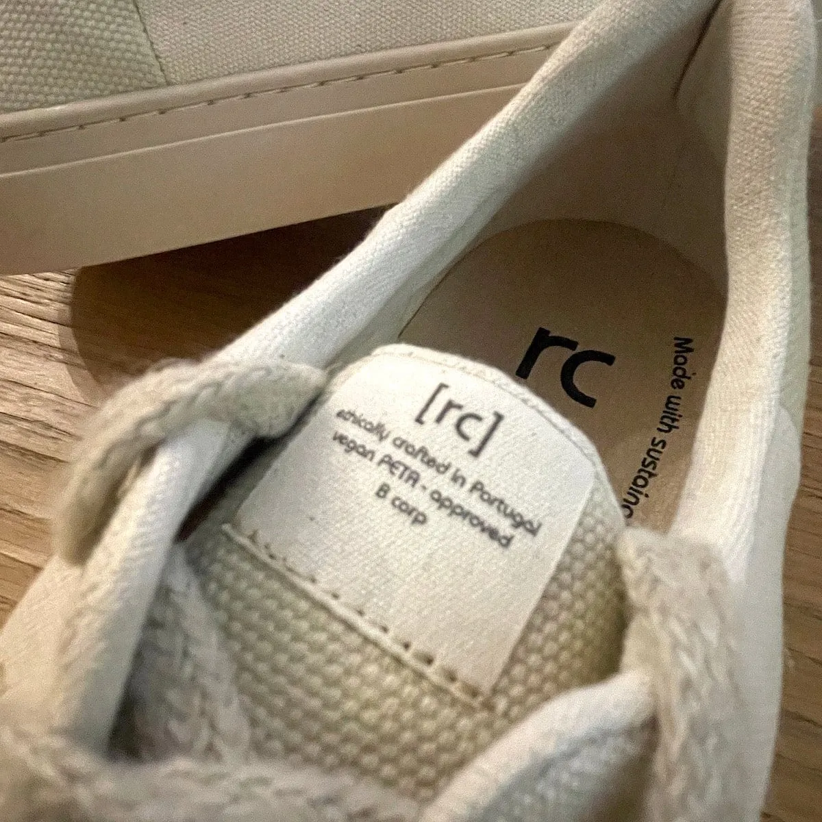 RC Recycled Cotton Vegan Sneakers | Beige