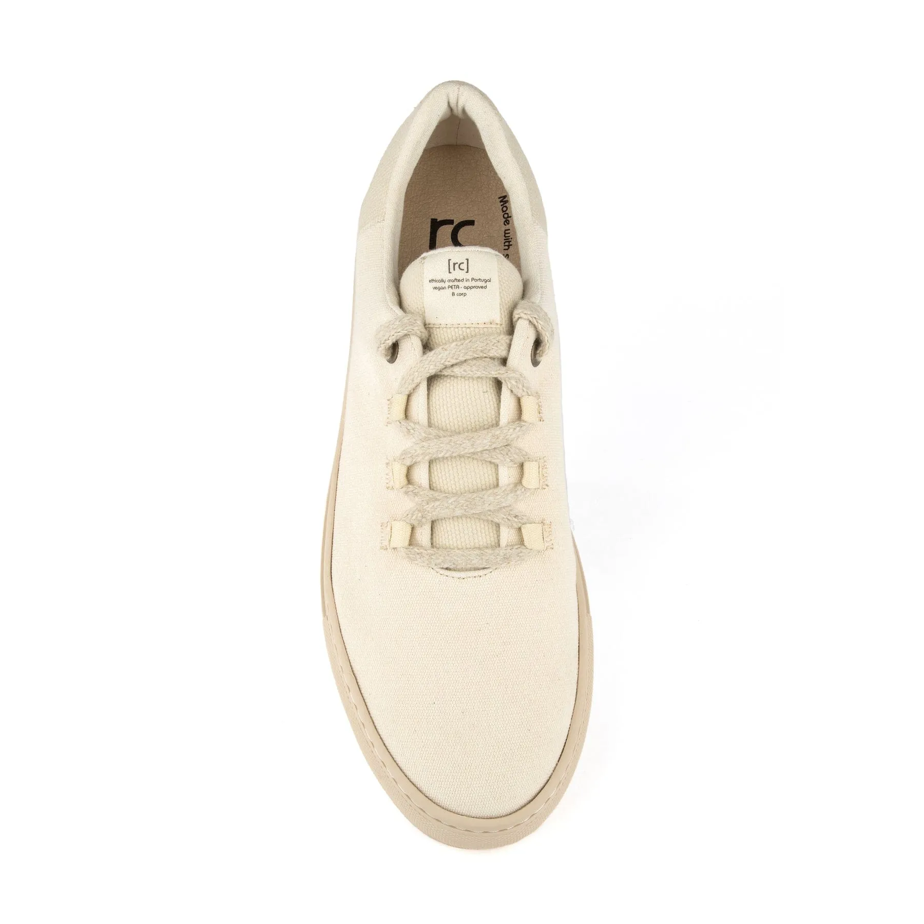RC Recycled Cotton Vegan Sneakers | Beige