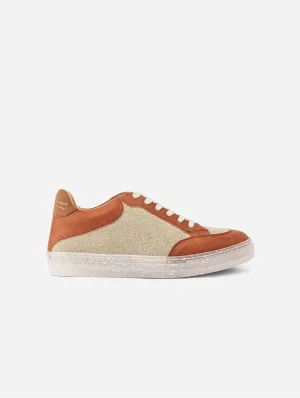 RC Recycled Vegan Leather Sneakers | Off Cognac