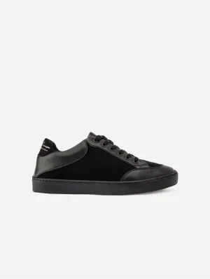 RC Recycled Vegan Leather Trainers | Off Black