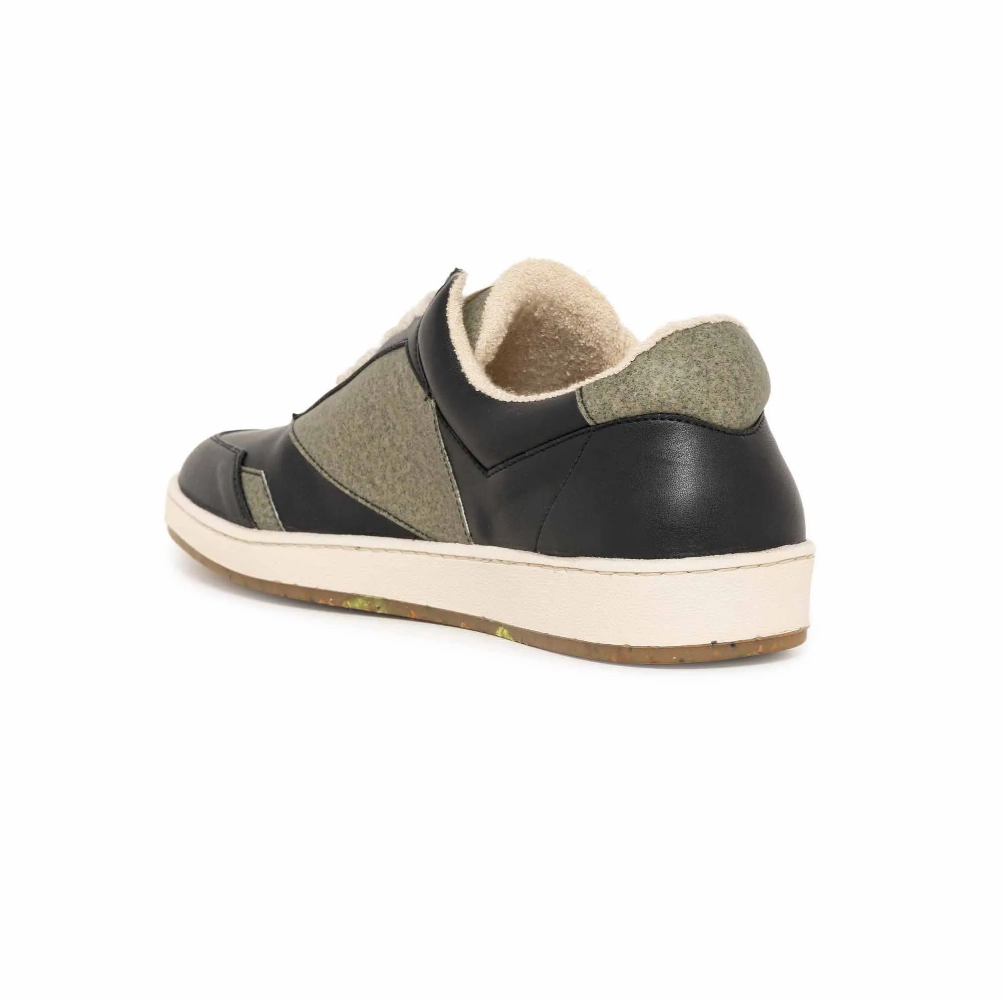 RC Retro Vegan Leather Tea Waste Sneakers | Black