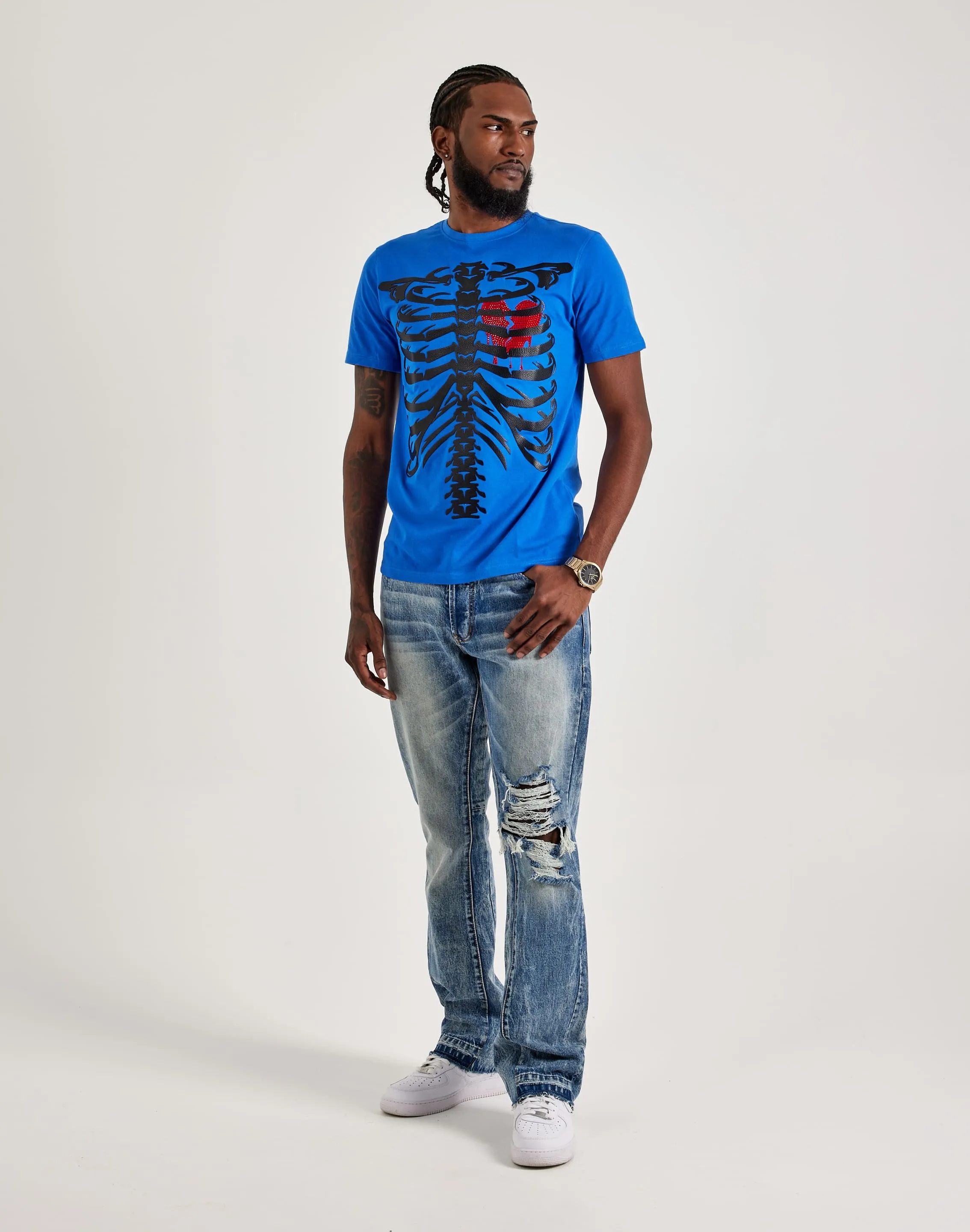 Roku Studio Skeleton Chest Tee