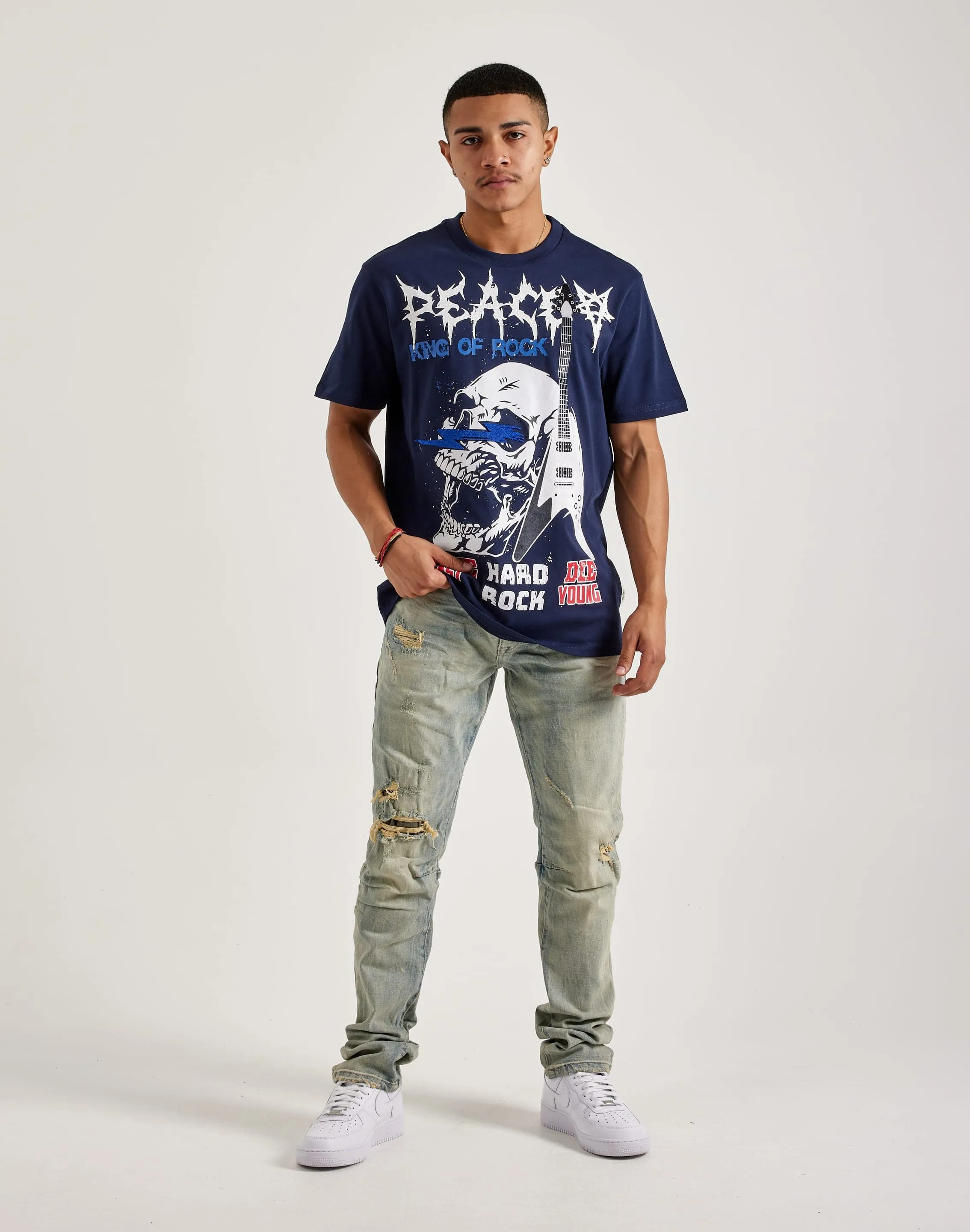 Smoke Rise Rip & Repair Slim Denim Jeans