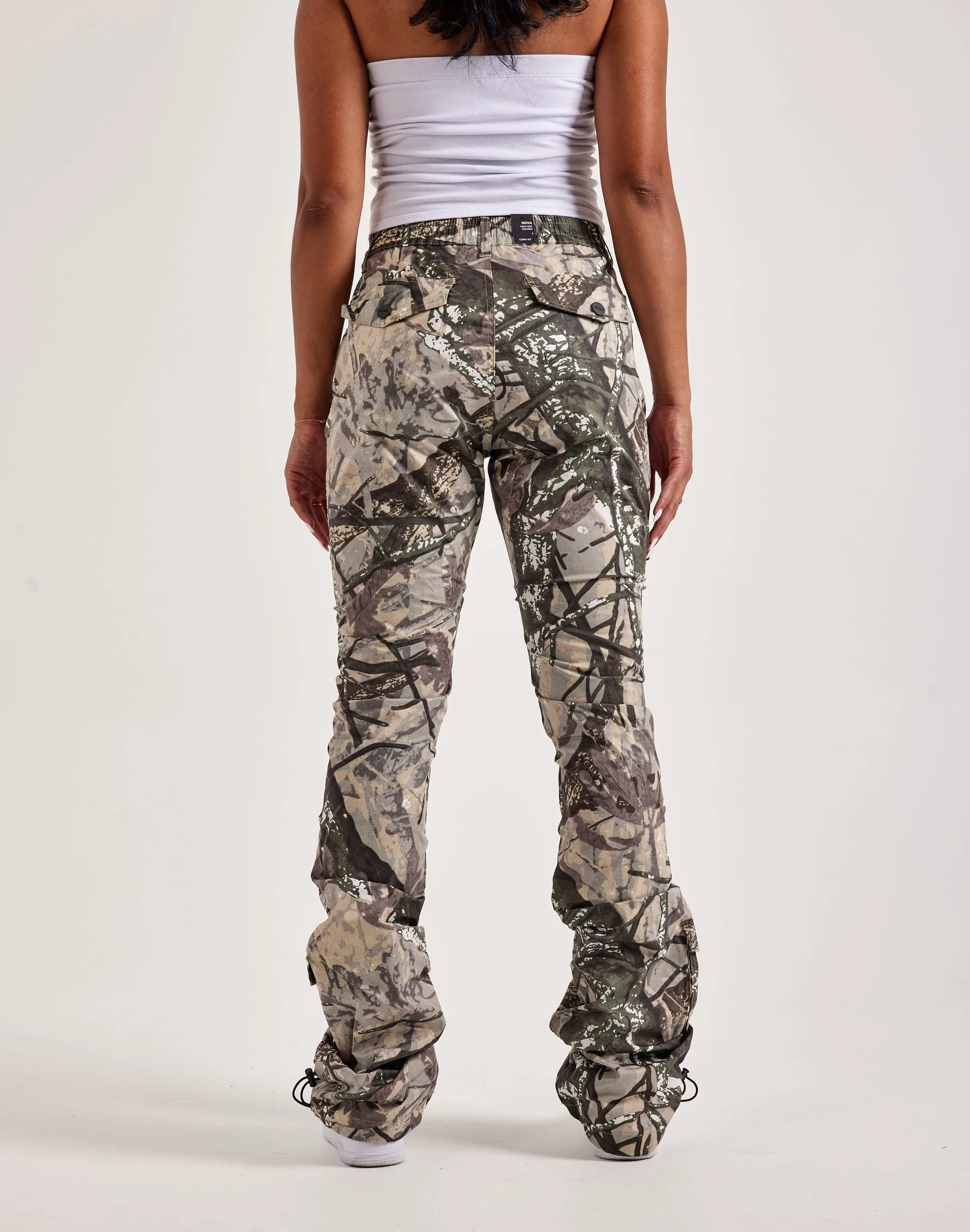 Smoke Rise Stacked Nylon Cargo Pants