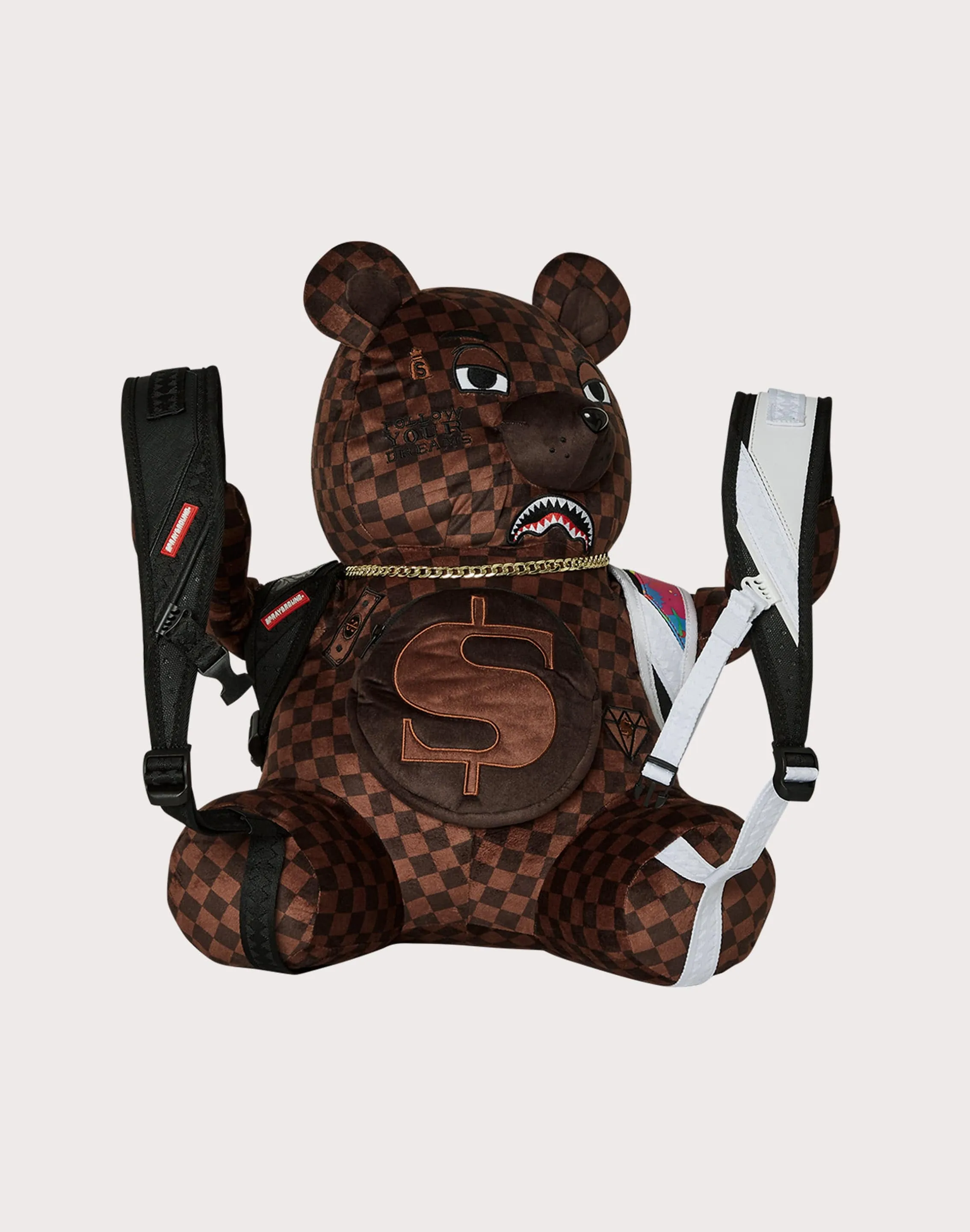 Sprayground Bear Wearing Backpack