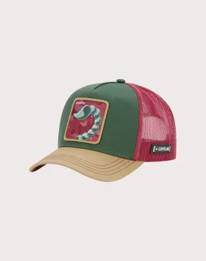 TEXTISS USA Capslab Scorpio Trucker Cap-Green/Tan