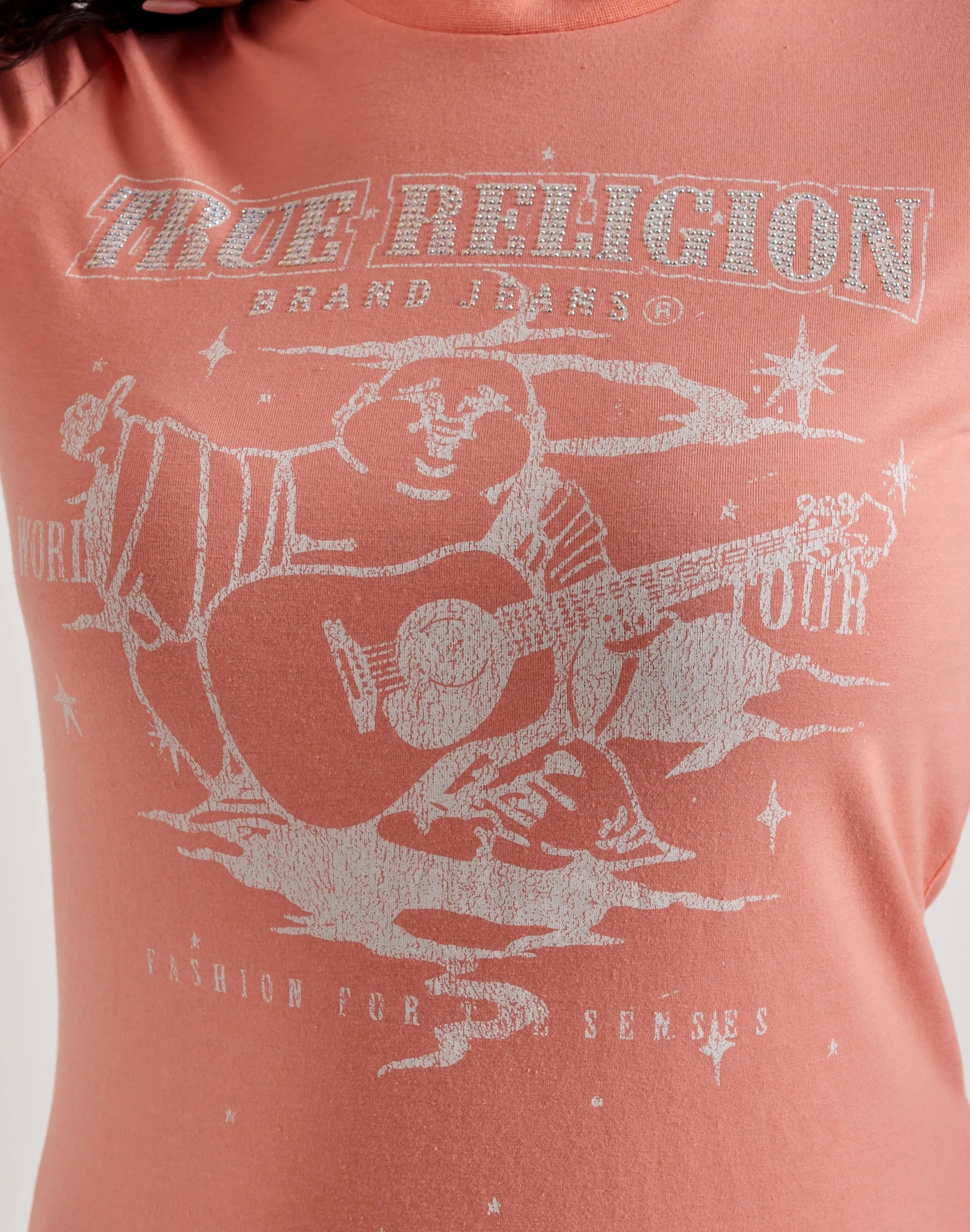 True Religion Crystal Buddha Tee