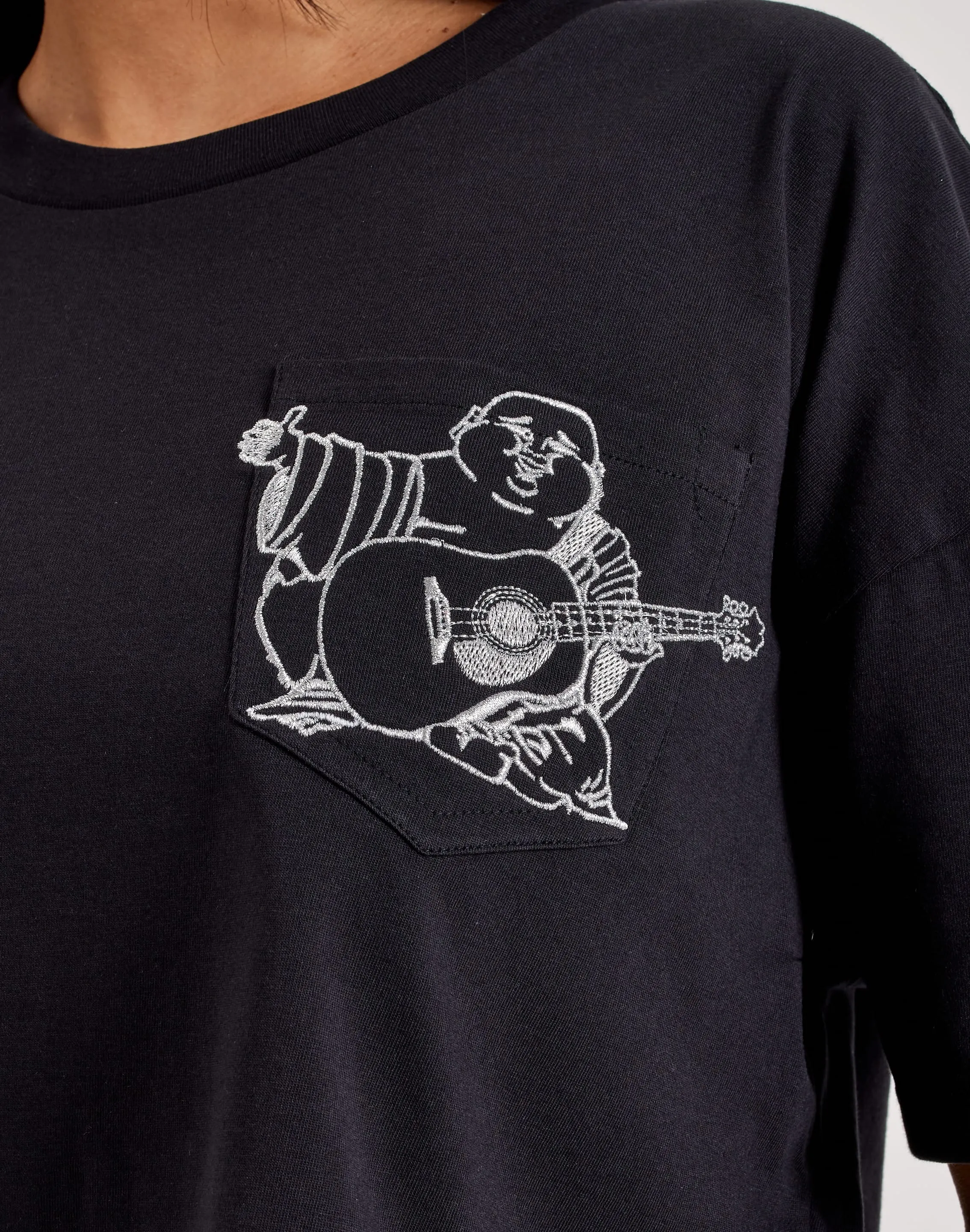 True Religion Embroidered Buddha Tee