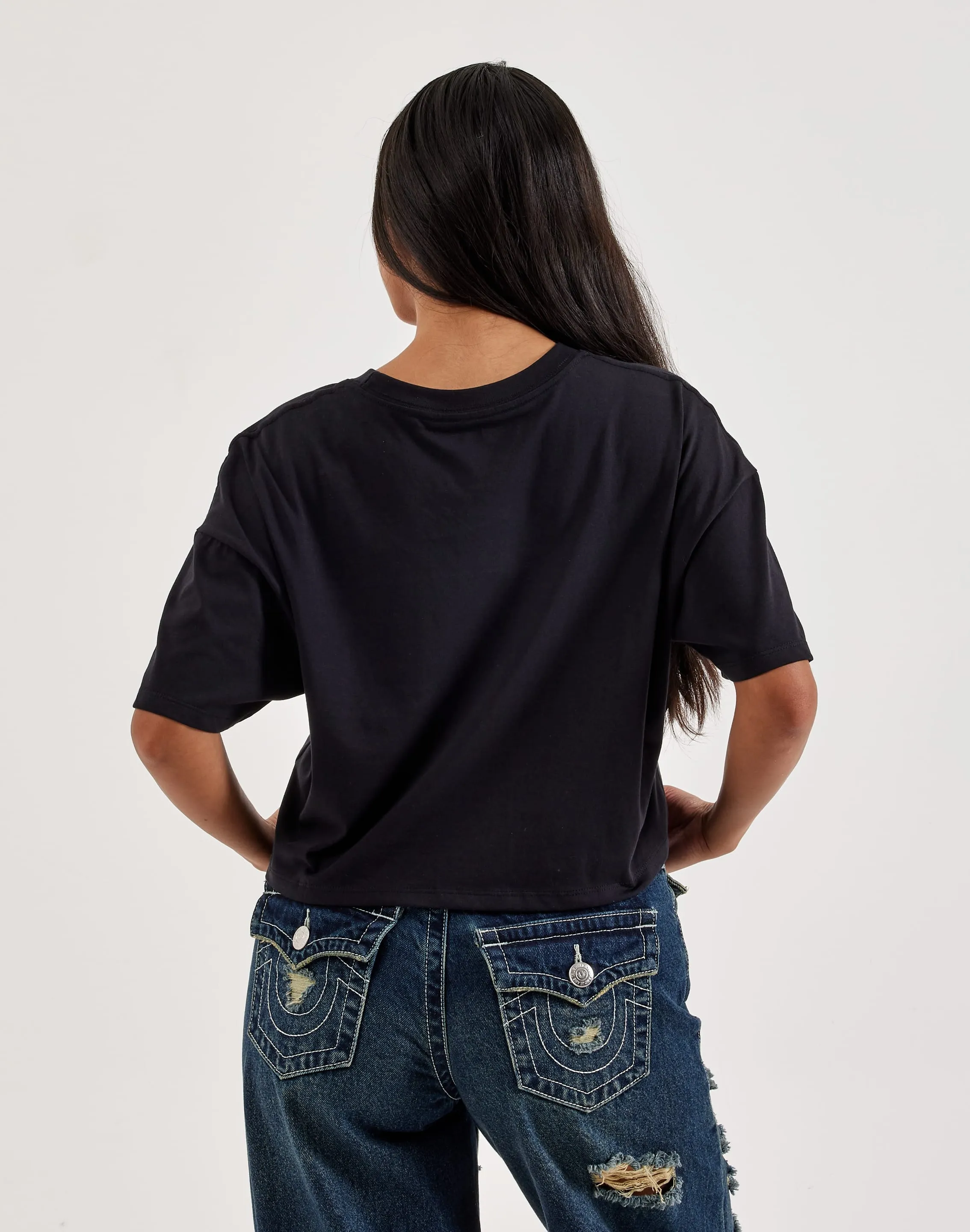 True Religion Embroidered Buddha Tee