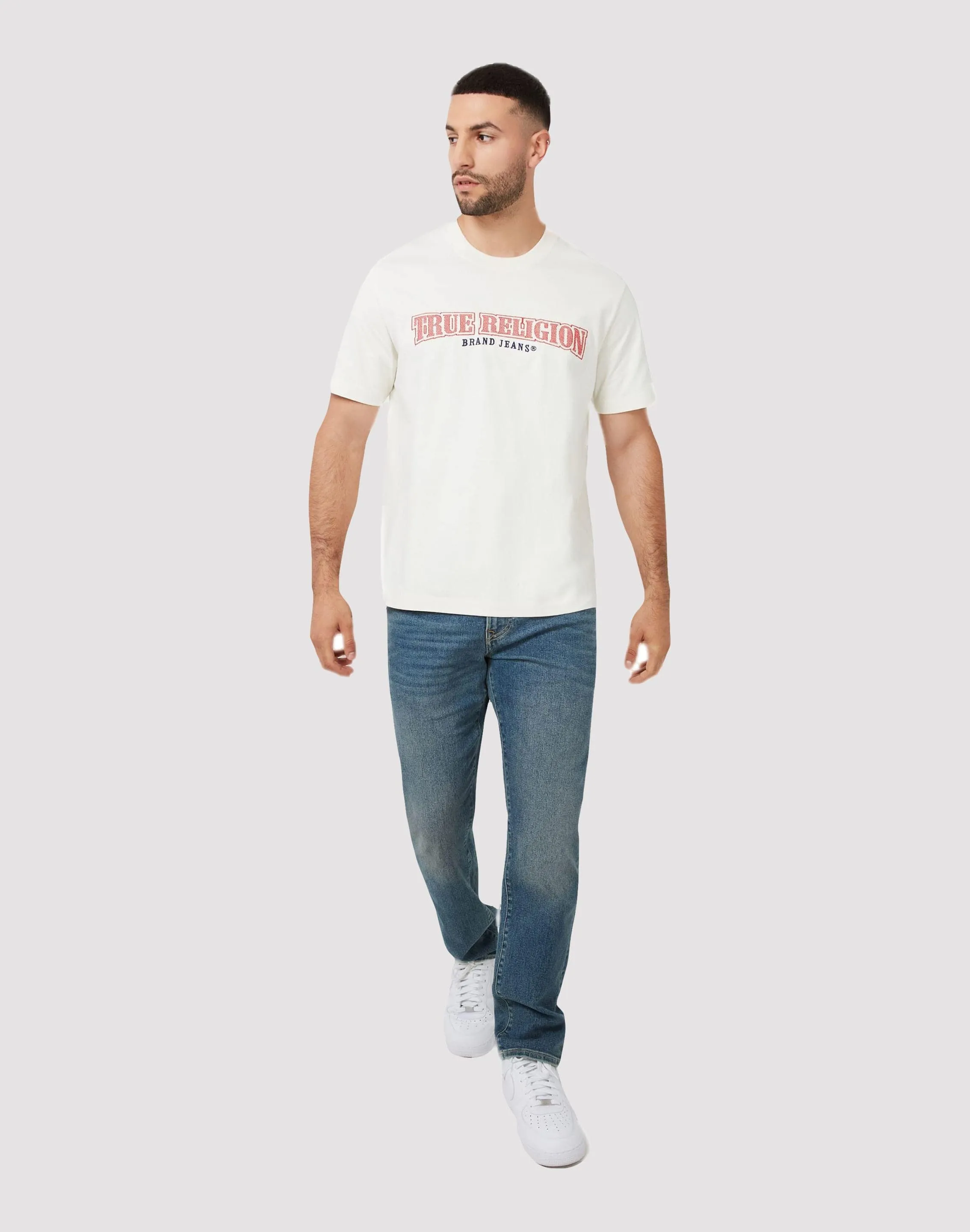True Religion Multi Graphic White Tee