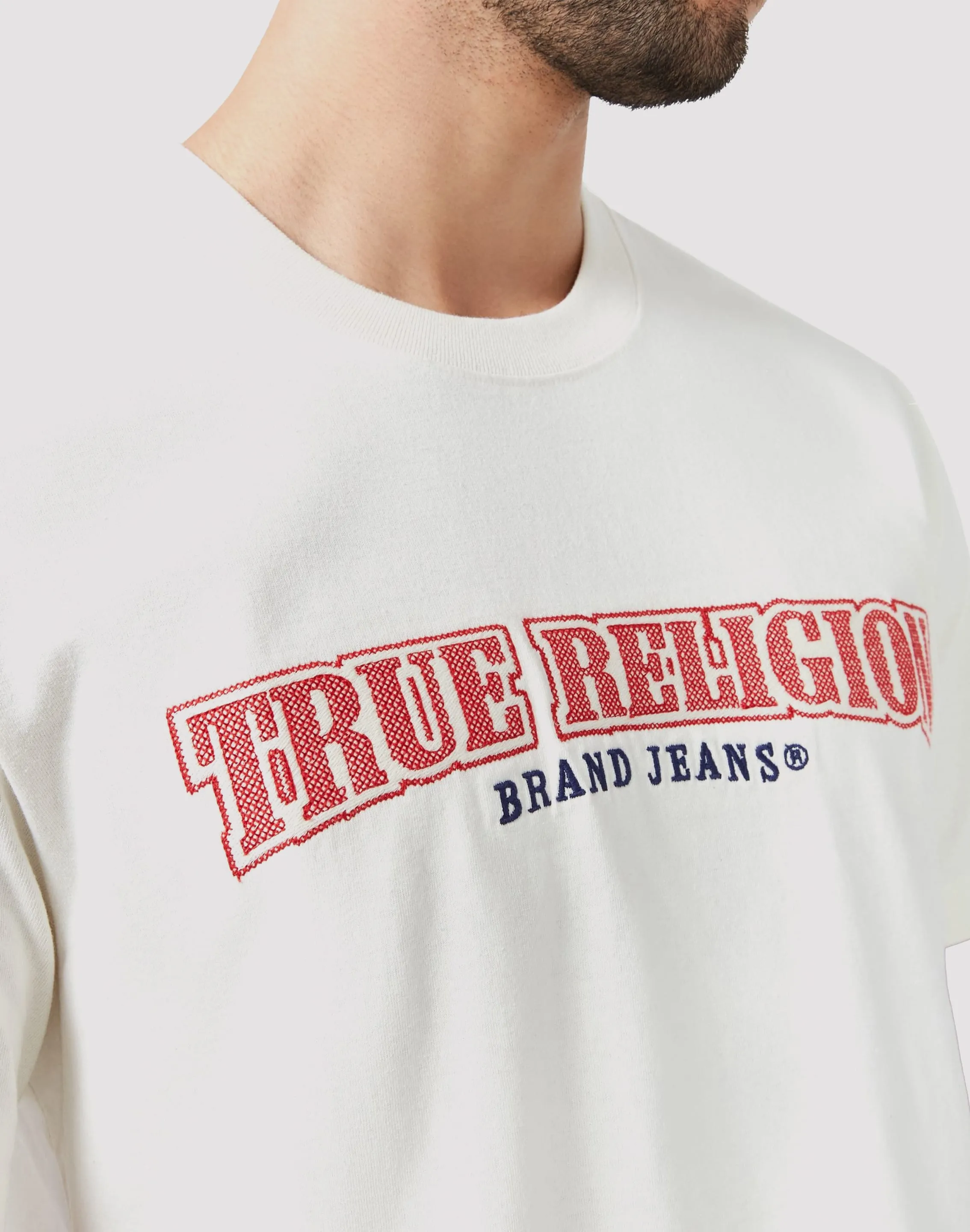 True Religion Multi Graphic White Tee