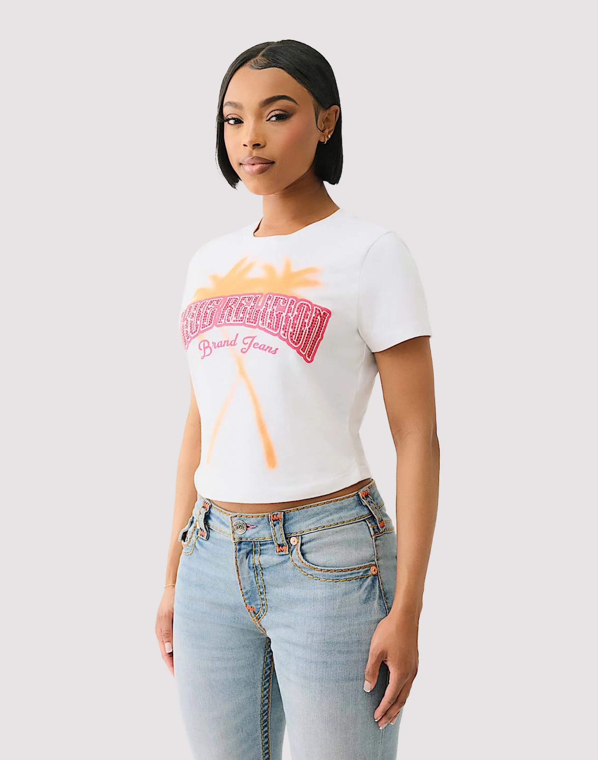 True Religion Palm Tree Tee