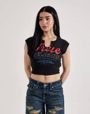 True Religion Retro Logo V-Notch Tee