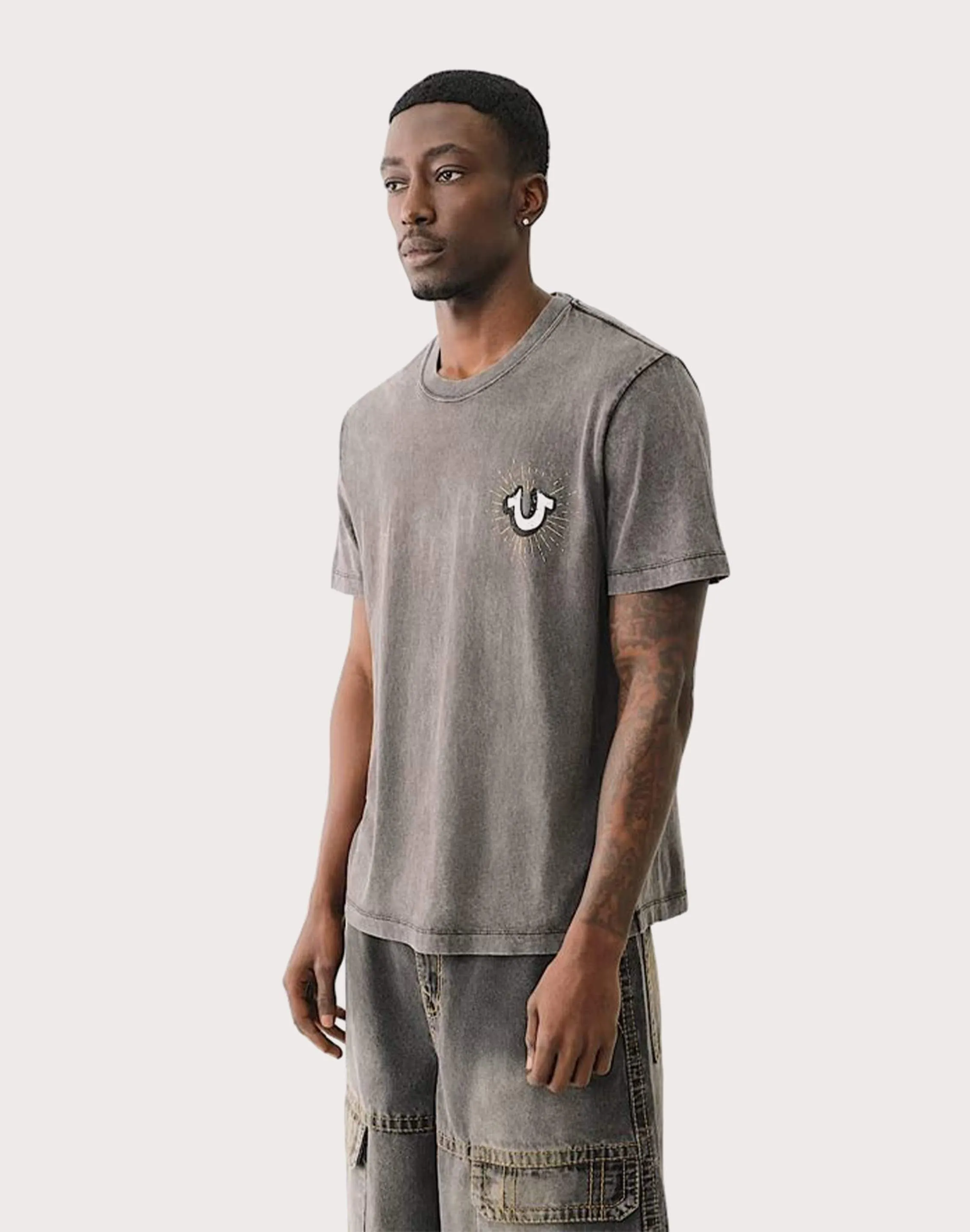 True Religion Shining Mineral Wash Tee