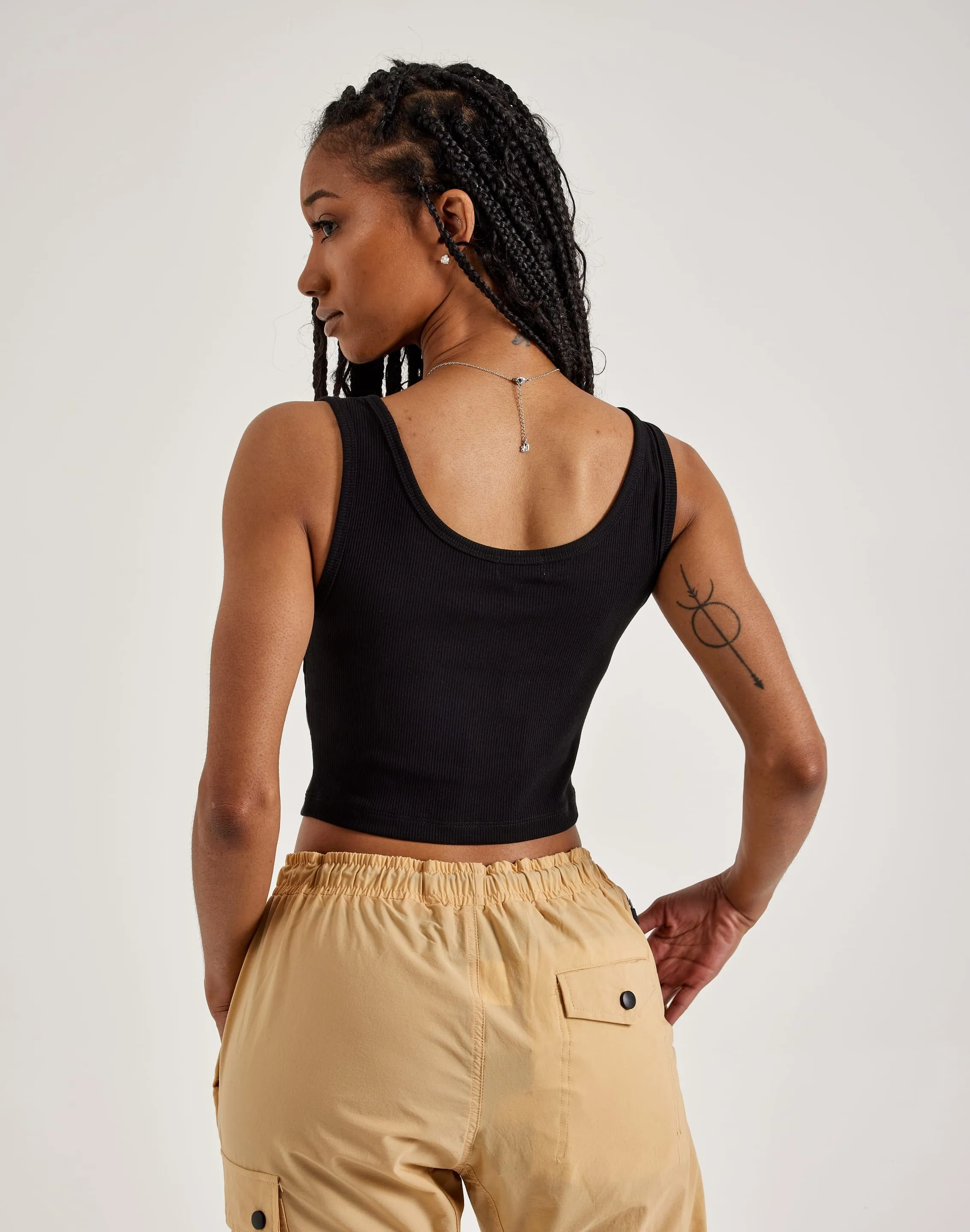 True Religion SRS Logo Crop Tank Top