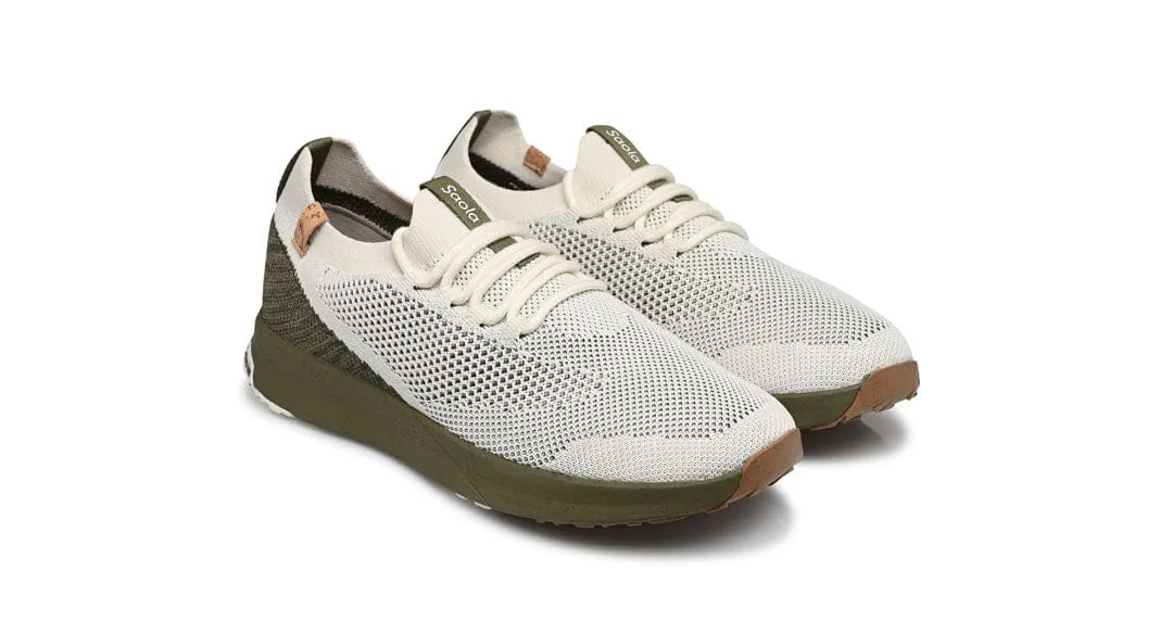 Tsavo 2.0 Men's Recycled PET Sneakers | White & Burnt Olive
