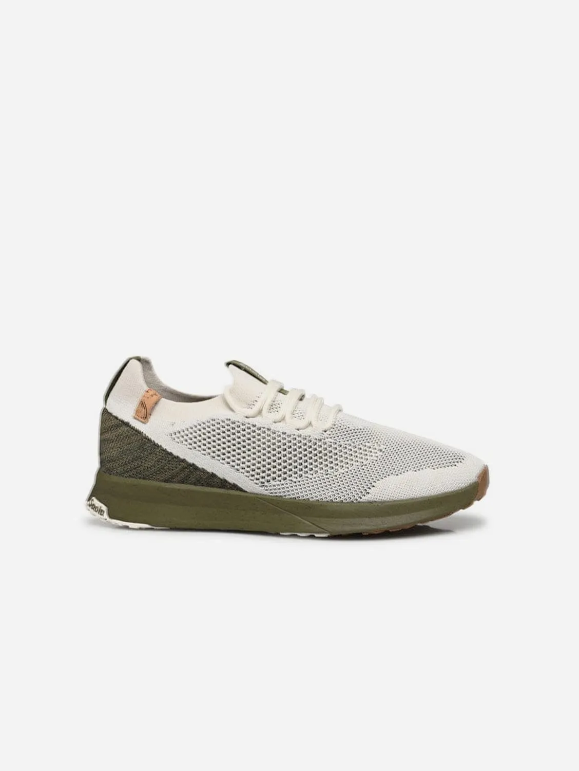 Tsavo 2.0 Men's Recycled PET Sneakers | White & Burnt Olive