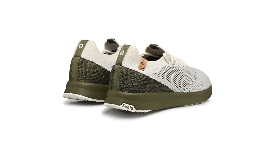 Tsavo 2.0 Men's Recycled PET Sneakers | White & Burnt Olive