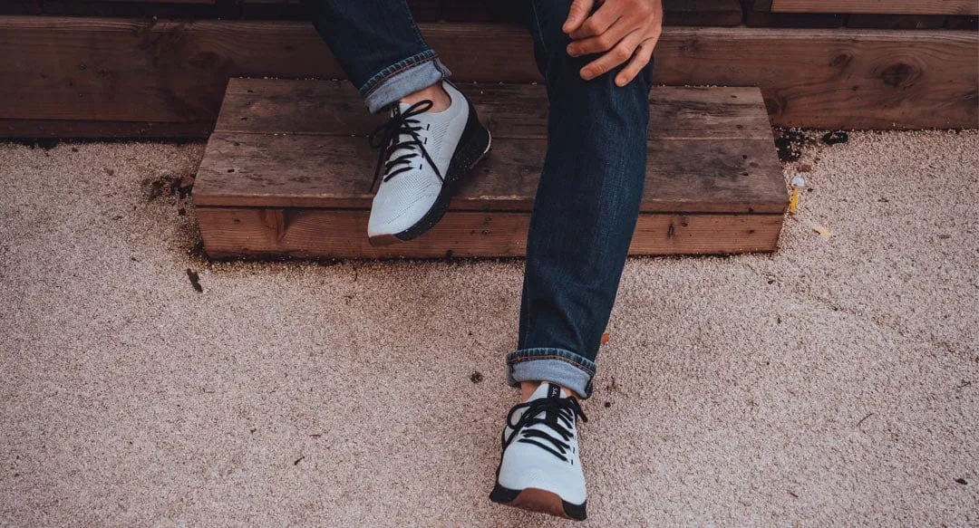 Tsavo 3 Men's Recycled PET Sneakers | White & Black
