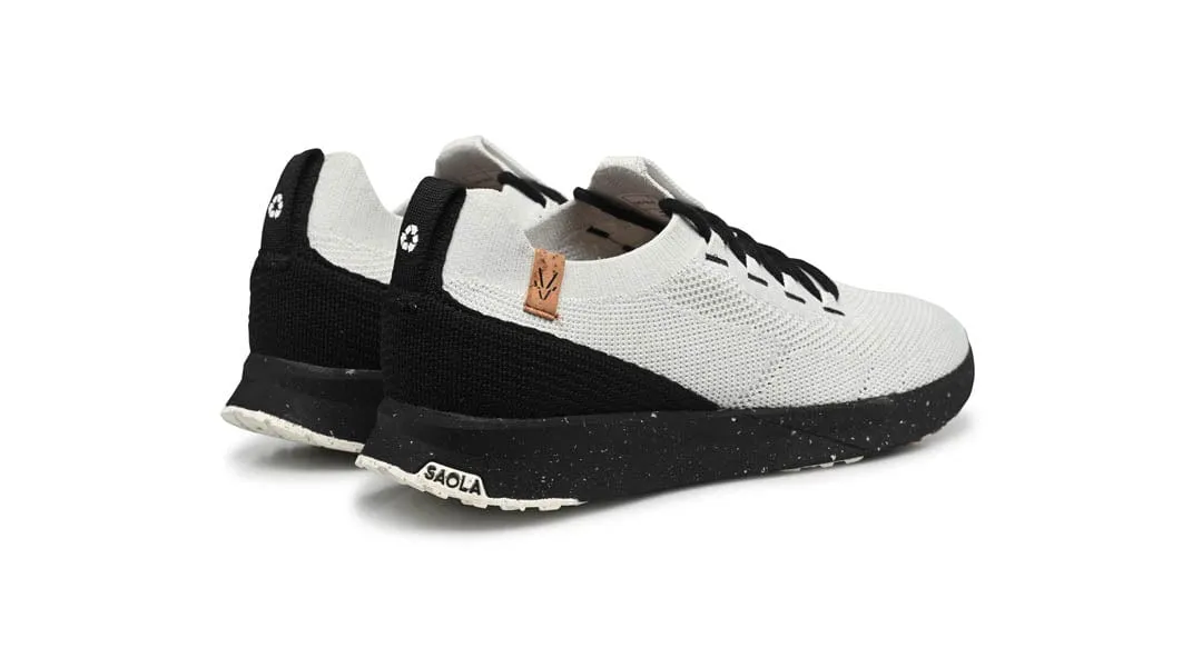 Tsavo 3 Men's Recycled PET Sneakers | White & Black