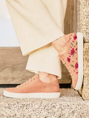 Virevolte Recycled Grain Leather Vegan Sneakers | Poppies