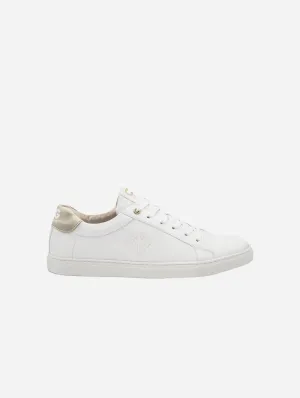 Winton Women's Vegan Sneakers | White & Gold